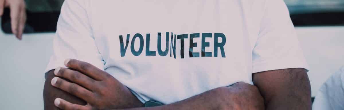 volunteer working for a non-profit organization